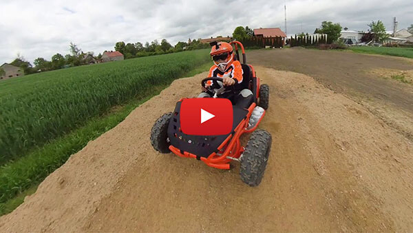 GoKid 80cc Petrol Kids Buggy with Lifan Engine  Test ride video