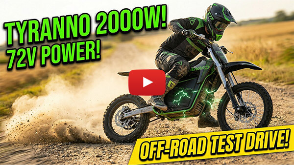 WAANZINNIG VERMOGEN! ⚡️ Testen van de Nitro Motors Tyranno 2000W 72V elektrische crosser!