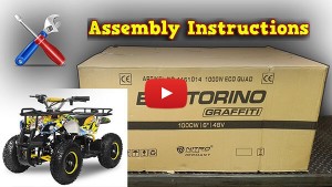 Mini Quad Torino 1000W 48V Unboxing - Full Assembly Instructions