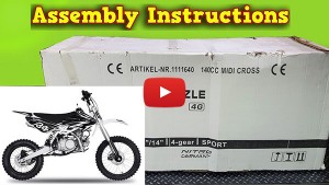 Drizzle 140ccm Pit Bike - Unboxing - Full Assembly Instruction -  Nitro Motors