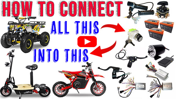 Electric Scooter, ATV, Dirt Bike - WIRING DIAGRAM - Nitro Motors and Similar with Brushed E-Motor