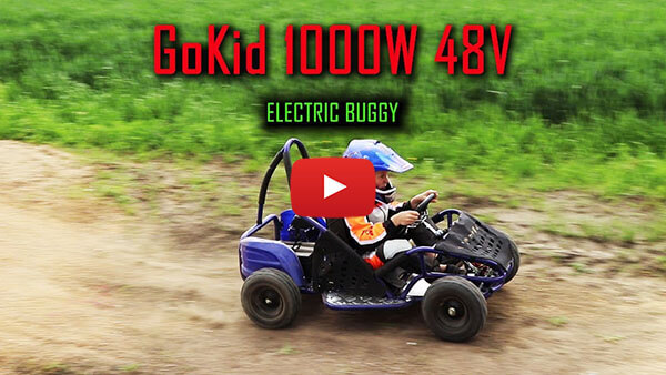 GoKid 1000W 48V Buggy Enfants électrique Vidéo d'essai routier