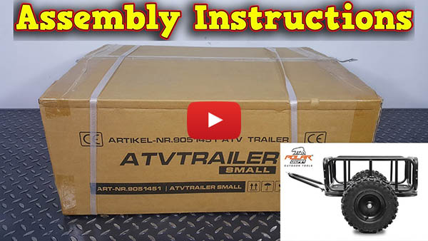 Mini ATV Trailer, Mała przyczepka do quada dla dzieci instrukcja montażu wideo