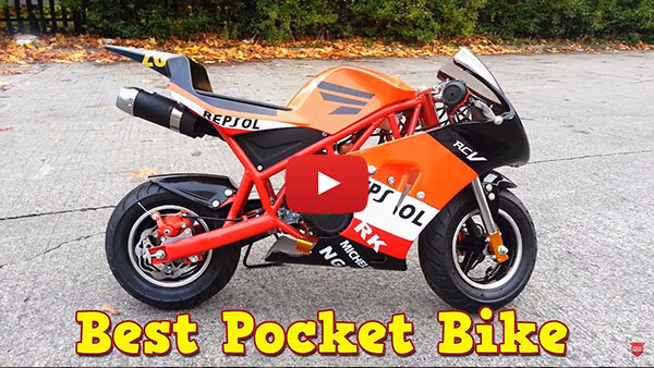 Video Review about PS50 Rocket Sport 50cc Pocket Bike Mini Moto