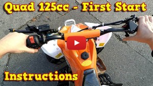 Quad 125ccm, 110cc - First Start Instructions + Test Ride Speedy RG7