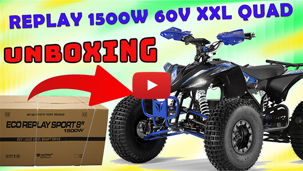 Replay 1500W 60V Electric Quad from Nitro Motors - UNBOXING + Assembly Instructions
