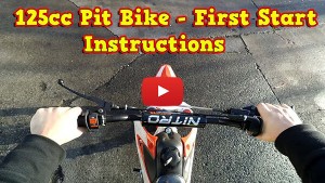 Pit Bike, Dirt Bike 125ccm - First Start - Instructions + Test Ride Sky from Nitro Motors