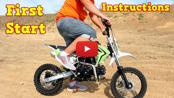 Video Instructions how to start engine in Storm 110cc SEMI-AUTOMATIC PIT BIKE - DIRT BIKE