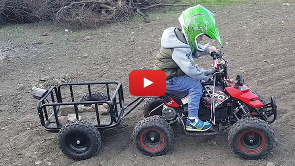 Mini ATV Trailer, kleiner Anhänger für Kinder Quad