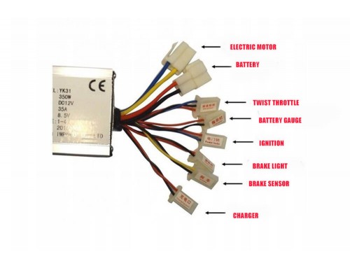 Controller for 500W 36V Electric Motor