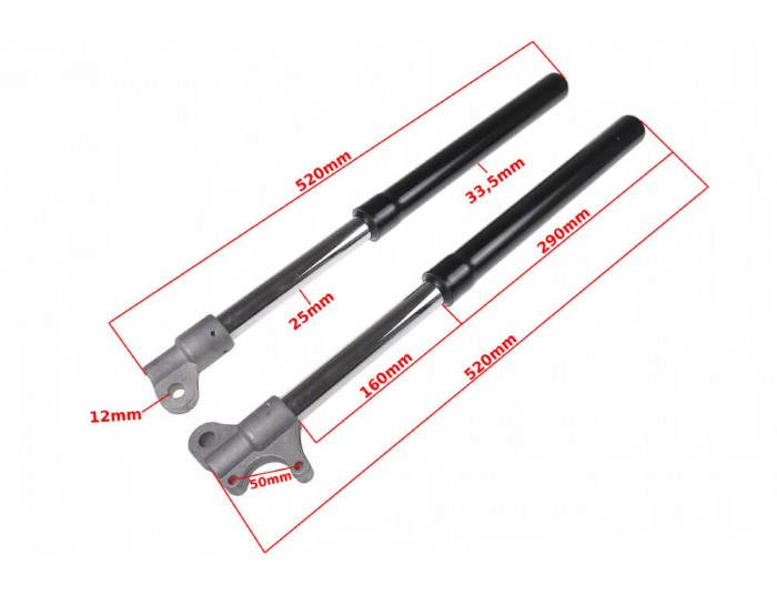 Front Shock Absorbers for 49cc and Electric Mini Dirt Bike