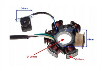 Magnetstator - 6 Spulen