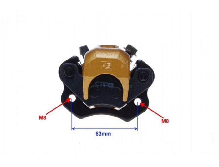 Rear hydraulic brake caliper for 110cc, 125cc, Electric Quad