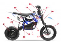 Spare Parts for NRG R2 800W 48V  Electric Dirt Bike