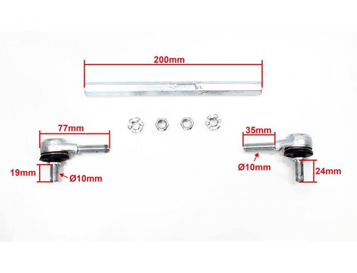 Tie rod for 110cc, 125cc, Electric Quad