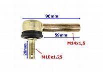 Front swing arm upper ball joint for 110cc, 125cc, Electric Quad