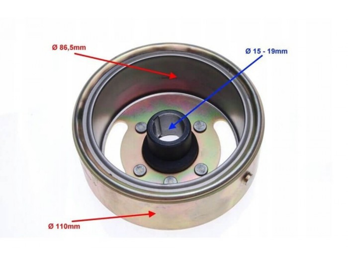Magneto flywheel for 110cc, 125cc, Quad, Dirt Bike