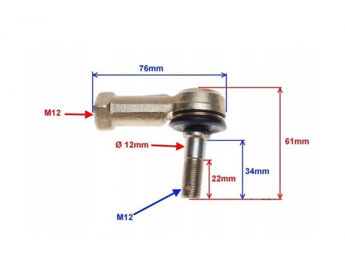 Tie rod ends for 110cc, 125cc, Electric Quad Tie rod ends for 110cc, 125cc, Electric Quad