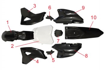 Plastic Covers for Tiger Electric Dirt Bike