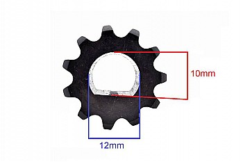 Pignon avant 11 dents 25h pour la Quad Electrique Madox Deluxe, Liya