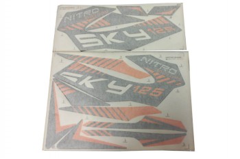 Set of decals for Sky 125cc 