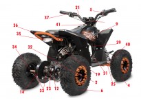 Spare Parts for Madox Deluxe 1300W 48v Electric Quad Bike