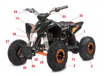 Spare Parts for Madox Deluxe 1300W 48v Electric Quad Bike