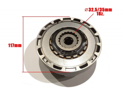 Clutch for semi-automatic gearbox