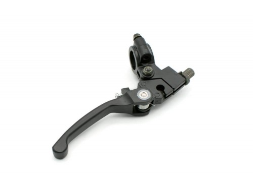 Clutch lever with a clamp foldable