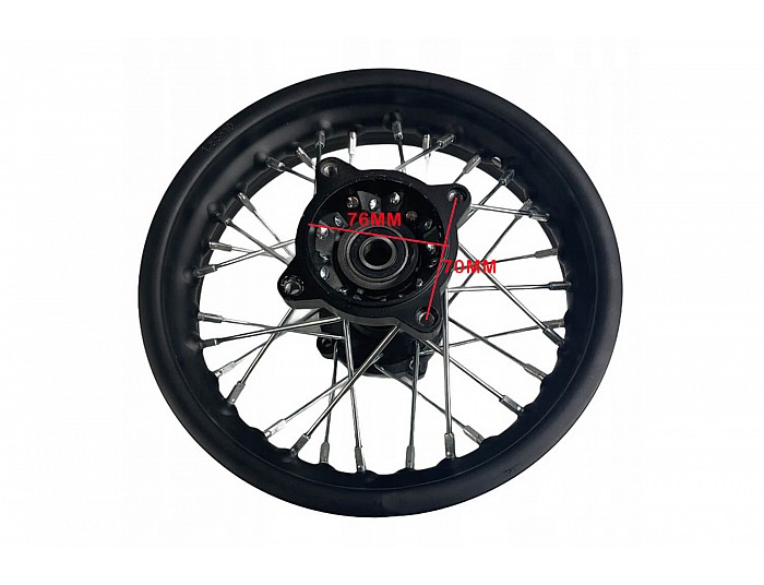 Achtervelg 10 Inch voor 110, 125, 140, crossers pit bike