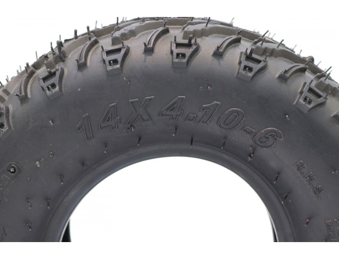 Tyre tubeless 6 inch 14x4.10-6 for 49cc, Electric Mini Quad, Buggy