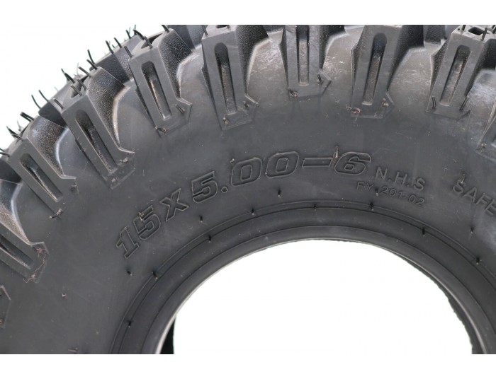 Tyre tubeless 6 inch 15x5.00-6 for 49cc, Electric Mini Quad, Buggy