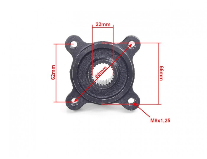 Rear Wheel hub for 110cc, 125cc, Electric Quad