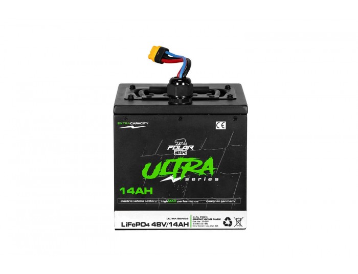 Batterie au lithium Polar Bear LiFePO4 Ultra Series 48V 14Ah avec application BMS