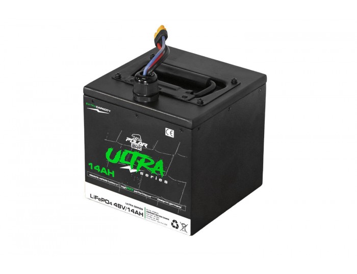 Batterie au lithium Polar Bear LiFePO4 Ultra Series 48V 14Ah avec application BMS