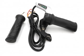 Throttle for electric vehicles 36V, 48V with key ignition and battery gauge