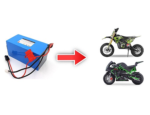 Battery 36V 10,4Ah Lithium-Ion for Electric Dirt Bikes, Pocket Bikes