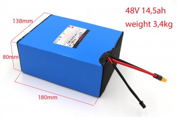 Battery 48V 14,5Ah Lithium-Ion for Tiger 1300W, 1500W