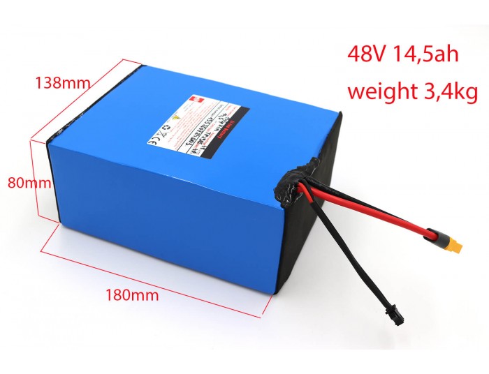 48V 14,5Ah Li-ion Akku für die elektrische Cross Bike Tiger 1300W von Nitro Motors