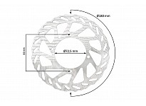 Brake disc for Tiger Electric Dirt Bike from Nitro Motors