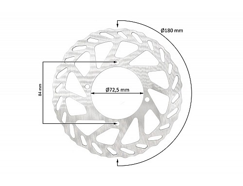 Brake disc for Tiger Electric Dirt Bike