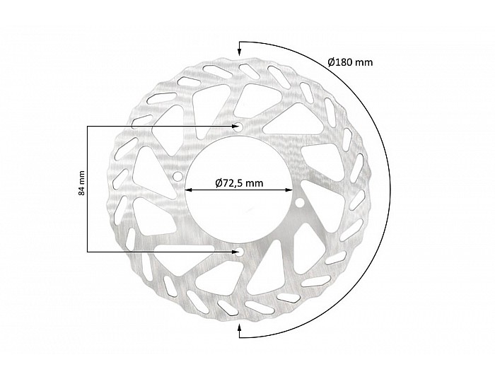 Brake disc for Tiger Electric Dirt Bike from Nitro Motors