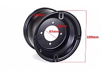 Achter/voor velg 7 inch voor 110, 125, elektrische quad