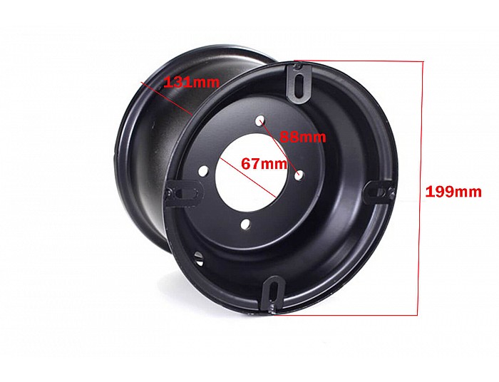 Achter/voor velg 7 inch voor 110, 125, elektrische quad