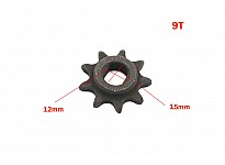 Voortandwiel voor Crosser NRG50 49cc van Nitro Motors