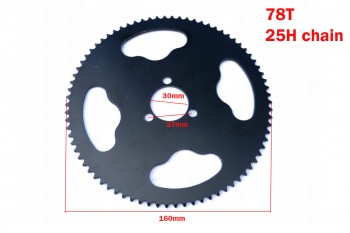 Rear Sprocket 78 Tooth 25H