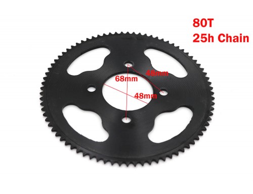 Rear Sprocket 80 Tooth 25H