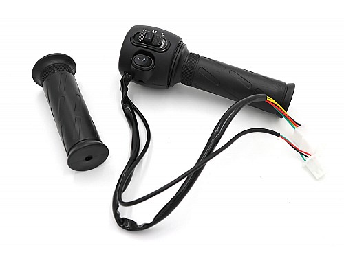 Gashendel voor elektrische voertuigen 24V-72V met 3 snelheids- en rijrichtingschakelaar