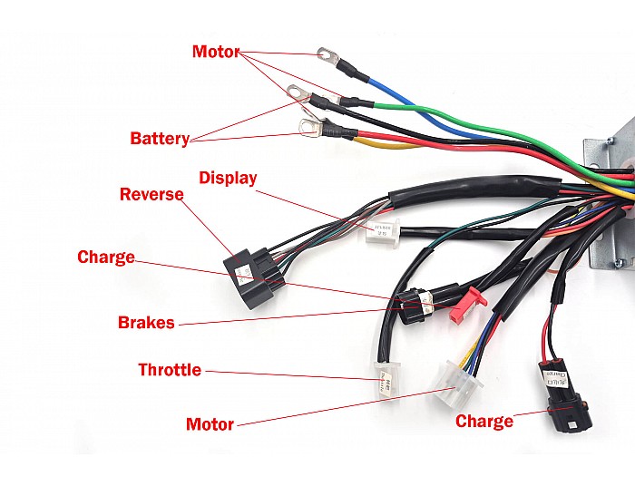 Controller voor 1000W 48V borstelloze elektro quad