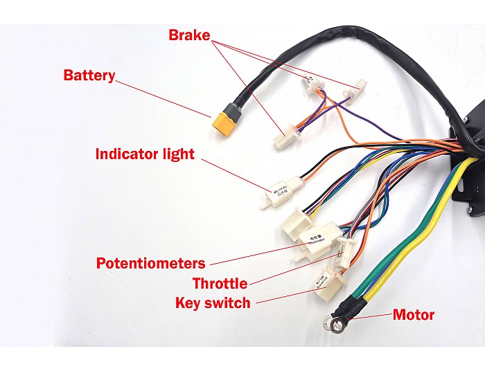 Controller voor 1500W 48V borstelloze elektro crossers